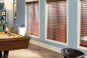 Wooden Blinds fitted by Amris Blinds in a Birmingham home